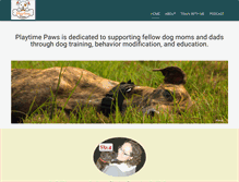 Tablet Screenshot of playtimepaws.com